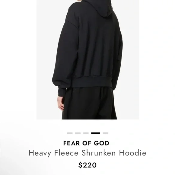 Essentials Fear Of God Black Hoodie with White Logo ✨AUTHENTIC✨NWT - Picture 6 of 7